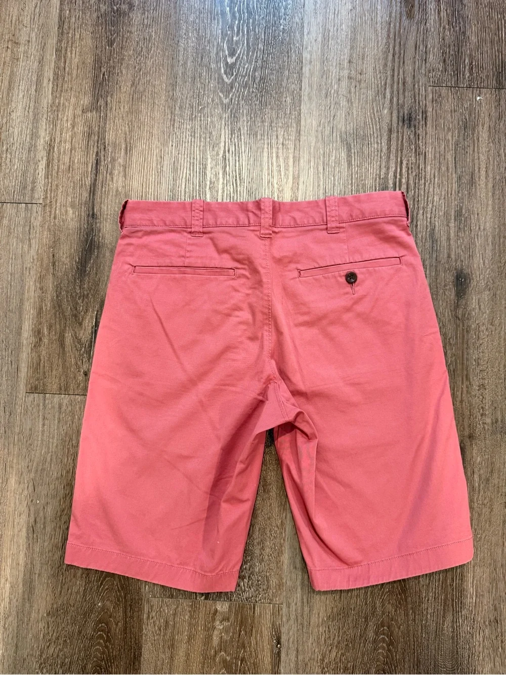 J.Crew Stretch Chino Shorts Men’s 30 Coral Pink red 10” Inseam Lightweight